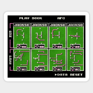 TECMO BO ))(( Retro Tecmo Football Plays Magnet